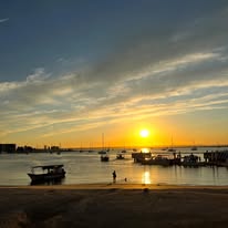 Ambiente familiar en el malecón